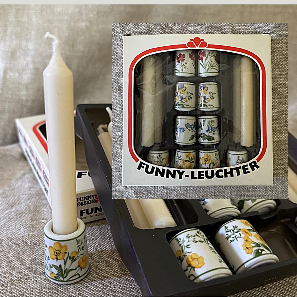 Funny Leuchter mini candles set made in Germany
